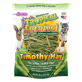 FM Brown‘s Tropical Carnival Natural Loose Timothy Hay 96 oz. Bag