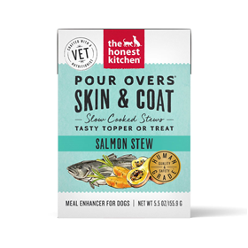 The Honest Kitchen Pour Overs Skin & Coat Salmon Stew Meal Enhancer for Dogs 5.5 oz