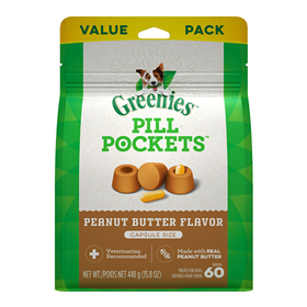 Greenies Pill Pockets for Dogs Capsule Size Peanut Butter Flavor   I021402