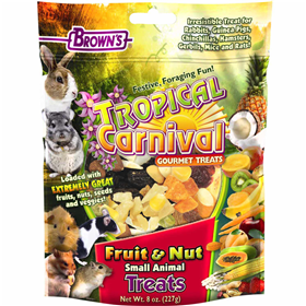 FM Brown‘s Tropical Carnival Fruit & Nut Small Animal Treat 8 oz. Bag 5226