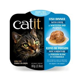 Catit Fish Dinner with Layer of Whitefish & Pumpkin 2.8 oz. I019771