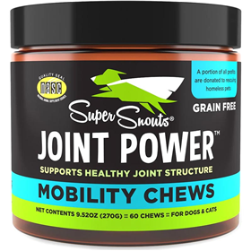 Super Snouts Joint Power Mobility Chews for Dogs & Cats 60ct I032072