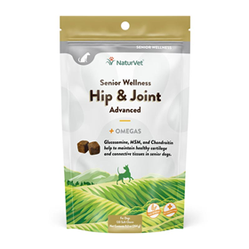 NaturVet Senior Wellness Hip & Joint Advanced Plus Omegas Soft Chews 120 ct I005490