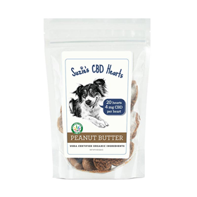 Suzie‘s CBD Hearts Peanut Butter Dog Treats 7 oz. I028615