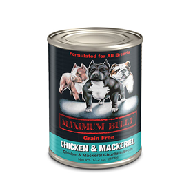 Maximum Bully Grain Free Mackerel & Tuna Canned Dog Food 13.5 oz. I017735