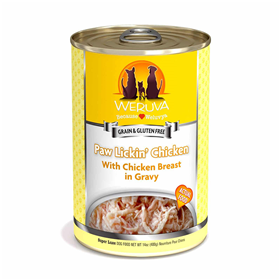 WERUVA Paw Lickin‘ Chicken With Chicken in Gravy Canned Dog Food 14 oz. 111540