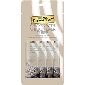 Fussie Cat Chicken with Liver Purée 4pk I029082