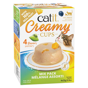 Catit Creamy Cups 4 Flavors Mix Pack  I032247