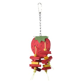A&E Cage Comapny Happy Beaks Small Strawberry Bird Toy I021610